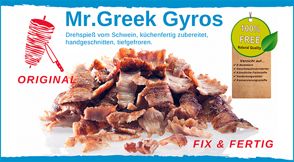 Mr. Greek Gyros geschnitten